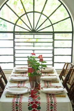 Esencial Hogar Place Settings & Linens|Geranio Rectangular Tablecloth