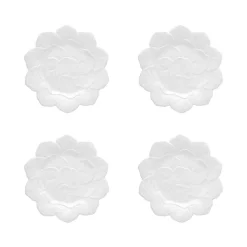 Bordallo Pinheiro Dinnerware|Geranium Dessert Plate 22", Set of 4