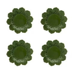 Bordallo Pinheiro Dinnerware|Geranium Dinner Plate, Set of 4