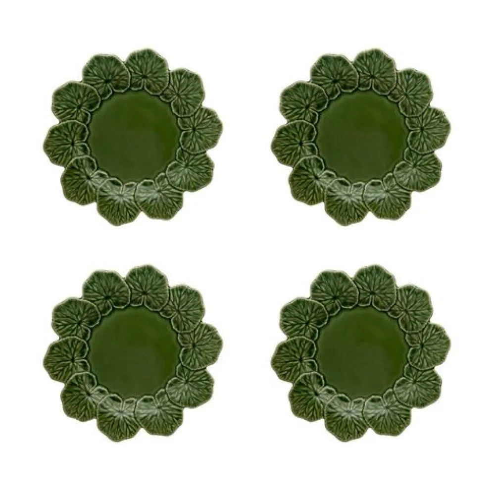 Bordallo Pinheiro Dinnerware|Geranium Dinner Plate, Set of 4