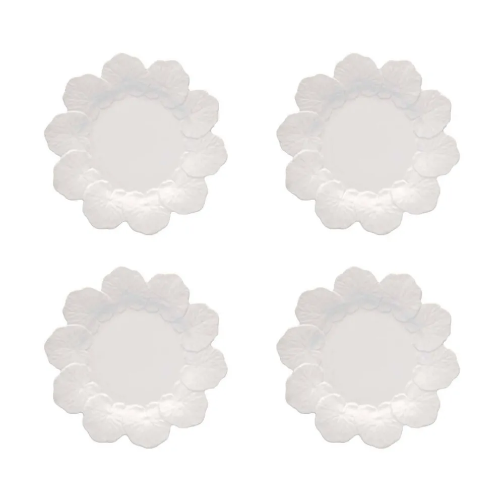 Bordallo Pinheiro Dinnerware|Geranium Dinner Plate, Set of 4