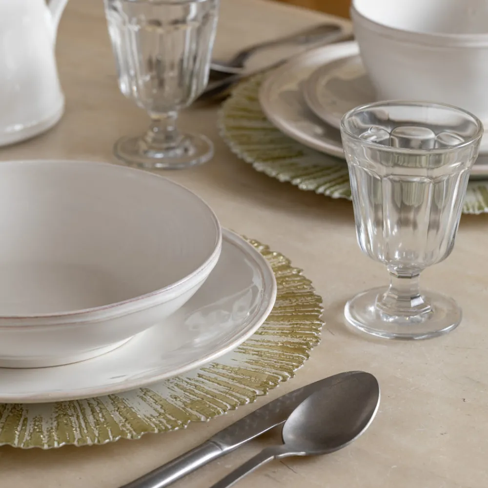Costa Nova Dinnerware|Gianna Collection Charger Plates in Gold, Set of 6