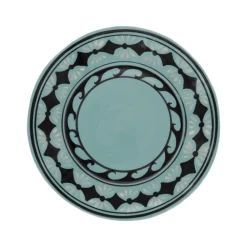Carolina Irving and Daughters Dinnerware|Gigi Aqua Dessert Plate