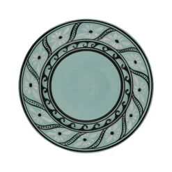 Carolina Irving and Daughters Dinnerware|Gigi Aqua Dinner Plate