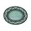 Carolina Irving and Daughters Dinnerware|Gigi Aqua Oval Platter
