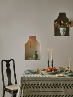 Carolina Irving and Daughters Dinnerware|Gigi Aqua Oval Platter