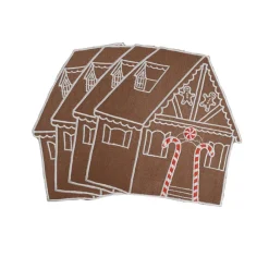 Chefanie Place Settings & Linens|Gingerbread House Cocktail Napkins, Set of 4