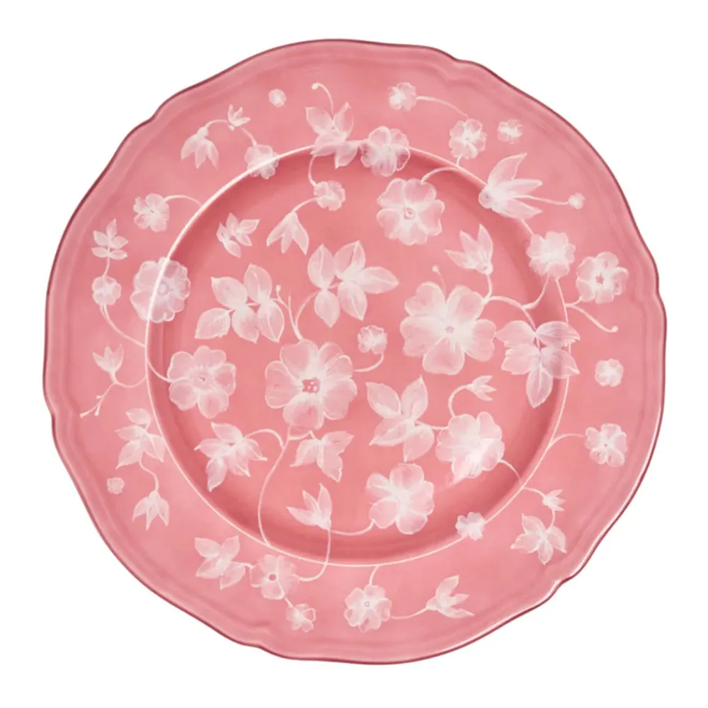 Cabana Dinnerware|Ginori x Floral Charge Plate in Pink