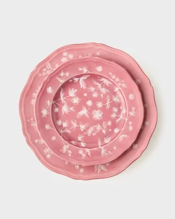 Cabana Dinnerware|Ginori x Floral Dessert Plate in Pink