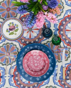 Cabana Dinnerware|Ginori x Floral Dessert Plate in Pink