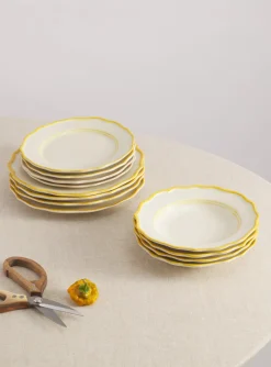 Maison Madison Dinnerware|Giovanna Set with Pasta Bowl, Set of 12