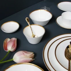 Twig NY Dinnerware|Golden Edge Fruit / Nut Bowl