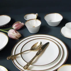 Twig NY Dinnerware|Golden Edge Fruit / Nut Bowl