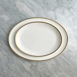 Twig NY Dinnerware|Golden Edge Oval Platter
