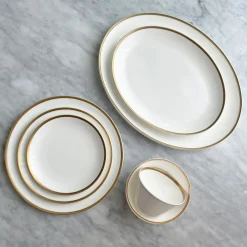 Twig NY Dinnerware|Golden Edge Oval Platter