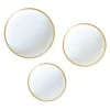 Twig NY Dinnerware|Golden Edge Set of 3, Canapé Dishes