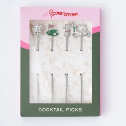 No Reservations Place Settings & Linens|Golf Cocktail Picks, Set of 4