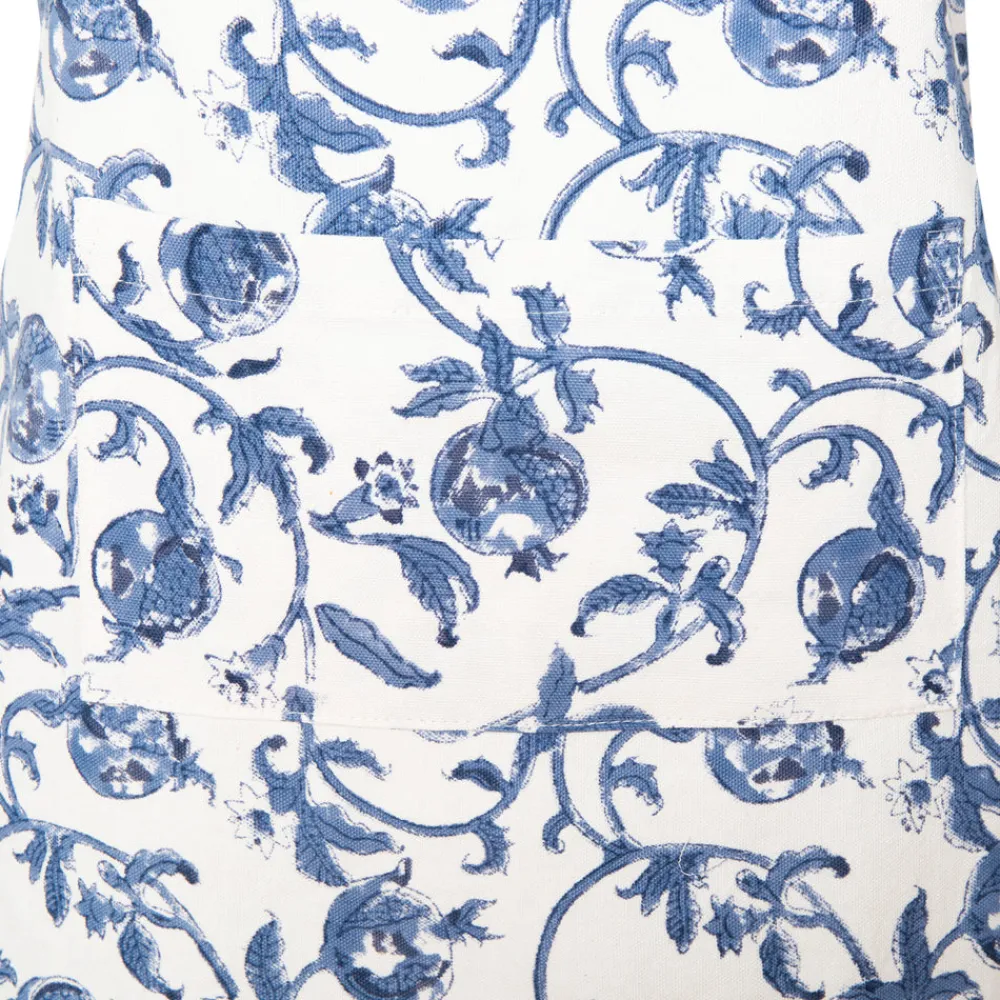 Couleur Nature Place Settings & Linens|Granada Cornflower Apron in Blue