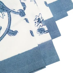 Couleur Nature Place Settings & Linens|Granada Cornflower Tea Towels in Blue, Set of 3