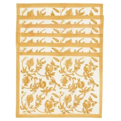 Couleur Nature Place Settings & Linens|Granada Mats in Mustard, Set of 6
