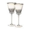 Villeroy & Boch Glassware|Grand Royal Gold White Wine Pair in Clear & Gold