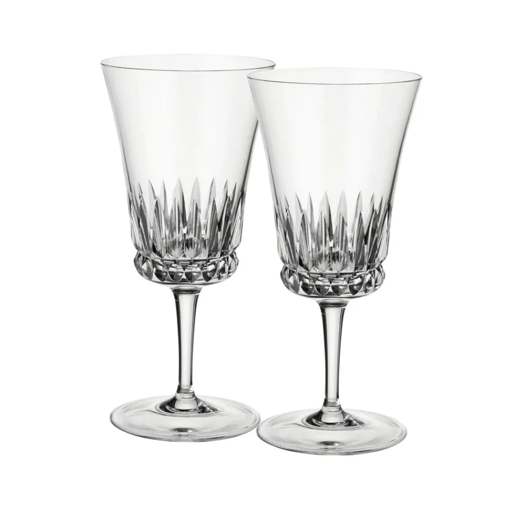 Villeroy & Boch Glassware|Grand Royal Water Goblet Pair in Clear, Set of 2
