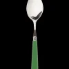 Late Afternoon Flatware|Green Serving Spoon