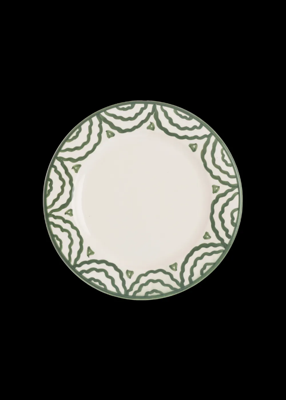 Late Afternoon Dinnerware|Green Tabla Side Plate