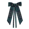 TriChi Design Place Settings & Linens|Green Tartan Bow, Set of 4
