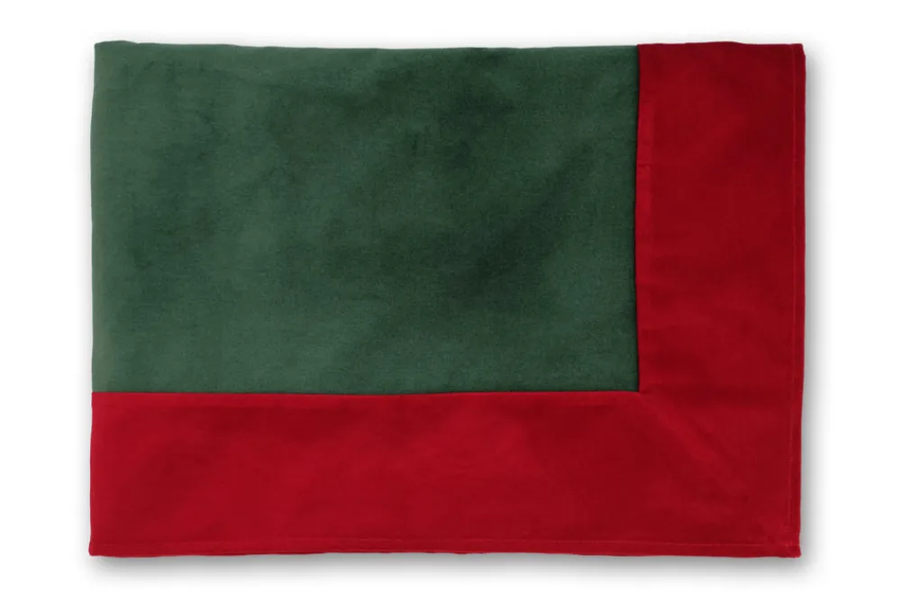 TriChi Design Place Settings & Linens|Green Velvet Tablecloth