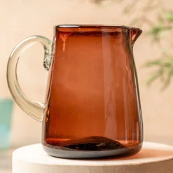 Verve Culture Glassware|Handblown Glass Pitcher