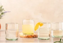 Verve Culture Glassware|Handblown Glasses in Clear, Set of 4