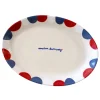 Caitlin Rounds Antiques Dinnerware|Hand-painted “American Dream, Baby” Serving Tray
