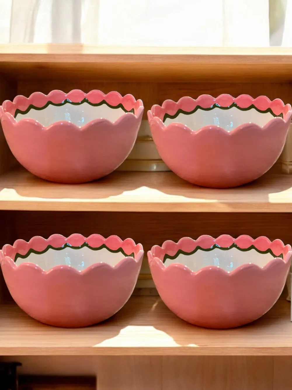 Caitlin Rounds Antiques Dinnerware|Hand-painted Custom Initial Bowls, Set of 4