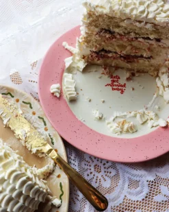 Caitlin Rounds Antiques Dinnerware|Hand-painted “Get Married Baby” Cake Plate