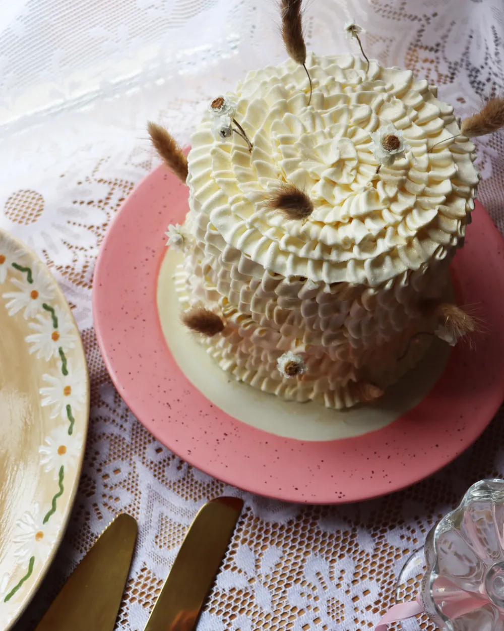 Caitlin Rounds Antiques Dinnerware|Hand-painted “Get Married Baby” Cake Plate