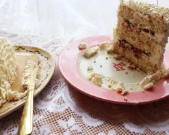 Caitlin Rounds Antiques Dinnerware|Hand-painted “Get Married Baby” Cake Plate