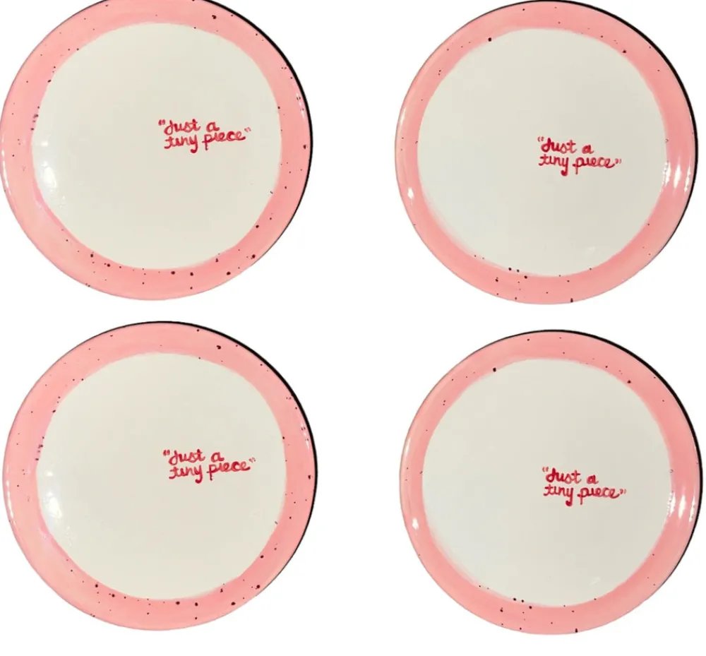 Caitlin Rounds Antiques Dinnerware|Hand-painted “Just a Tiny Piece” Tiny Plates, Set of 4