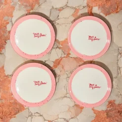 Caitlin Rounds Antiques Dinnerware|Hand-painted “Just a Tiny Piece” Tiny Plates, Set of 4