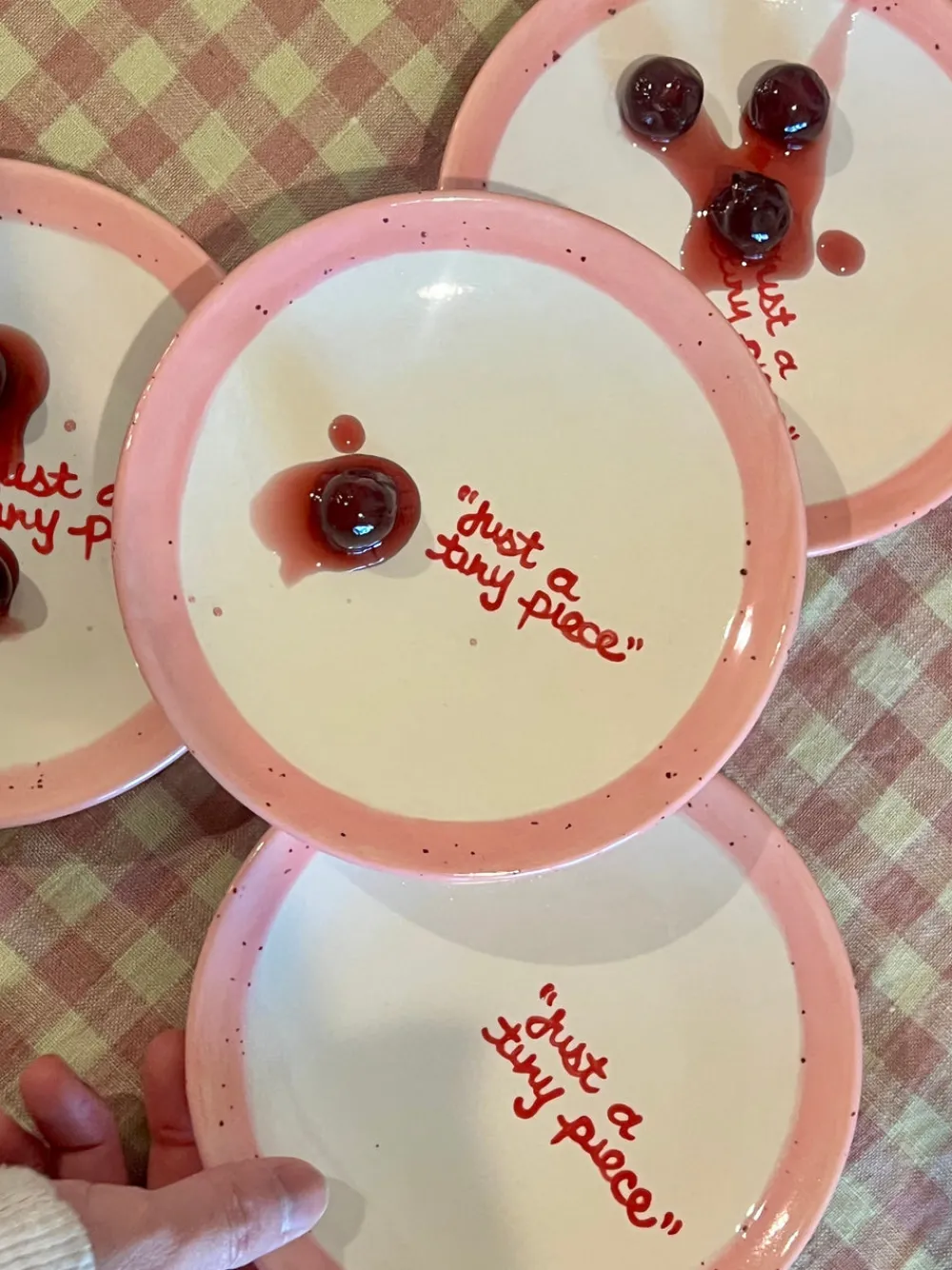 Caitlin Rounds Antiques Dinnerware|Hand-painted “Just a Tiny Piece” Tiny Plates, Set of 4