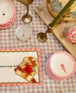 Caitlin Rounds Antiques Dinnerware|Hand-painted “Just a Tiny Piece” Tiny Plates, Set of 4