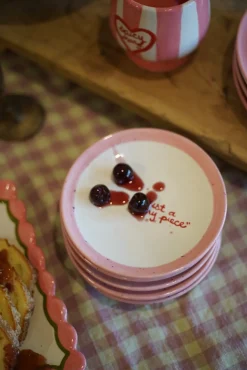 Caitlin Rounds Antiques Dinnerware|Hand-painted “Just a Tiny Piece” Tiny Plates, Set of 4