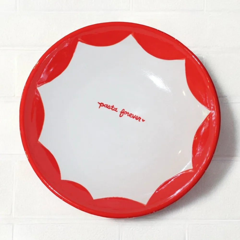 Caitlin Rounds Antiques Dinnerware|Hand-painted "Pasta Forever" Pasta Bowl