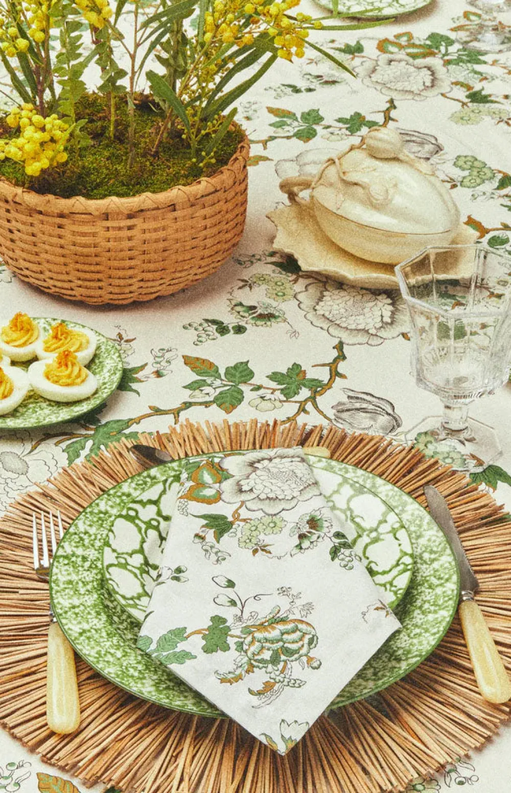 Tory Burch Place Settings & Linens|Happy Times Bouquet Dinner Napkin, Set of 4