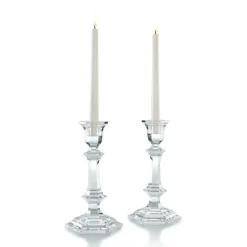Baccarat Candles|Harcourt Candlestick, Set of 2