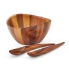 Nambe Dinnerware|Harmony 3-Piece Salad Set