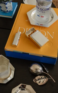 Esencial Hogar Silver|Hexagon Bottle Coaster