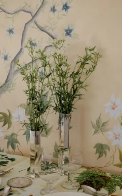 Esencial Hogar Silver|Hexagon Bud Vase