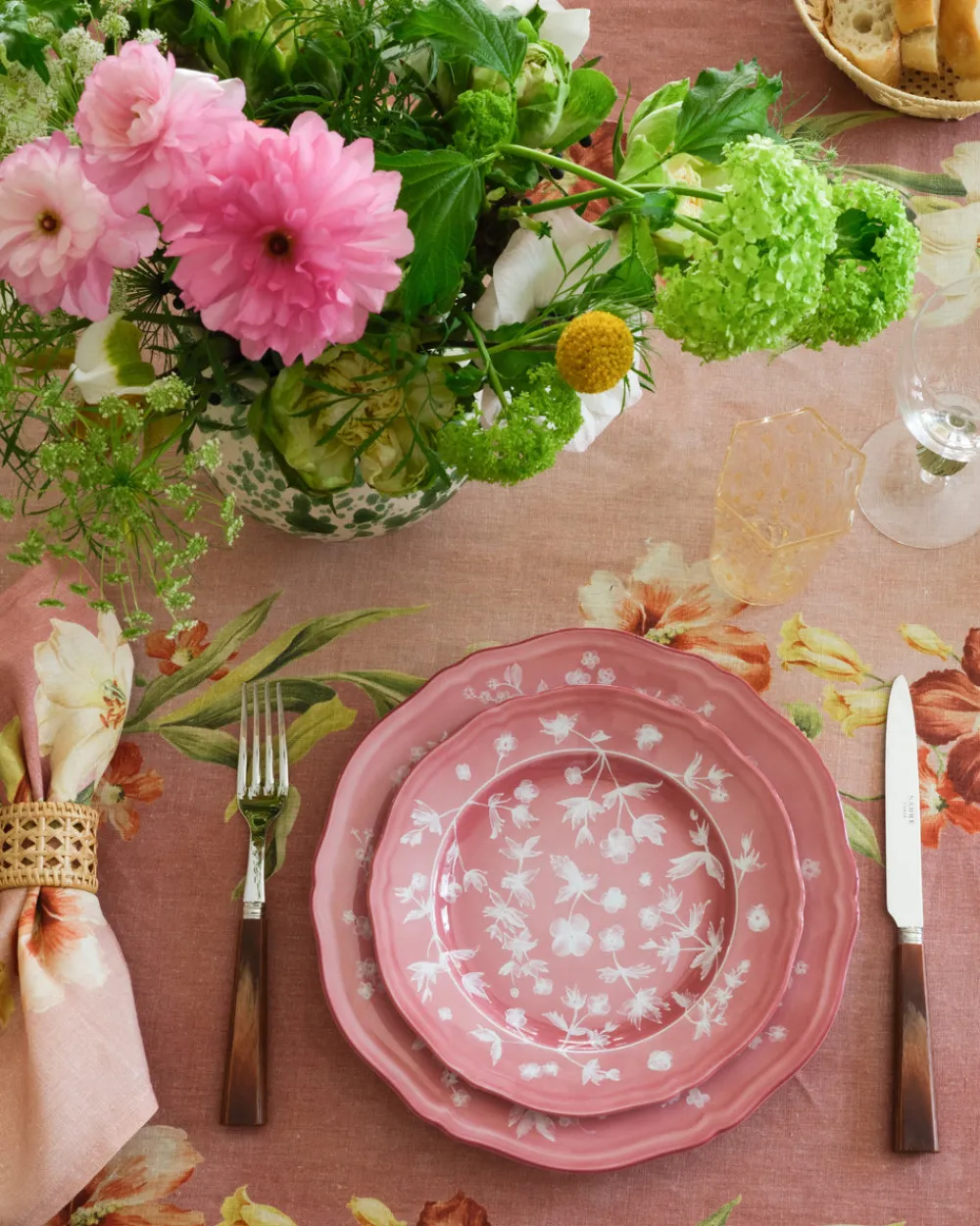 Cabana Place Settings & Linens|Hibiscus Colony Napkins, Set of 4