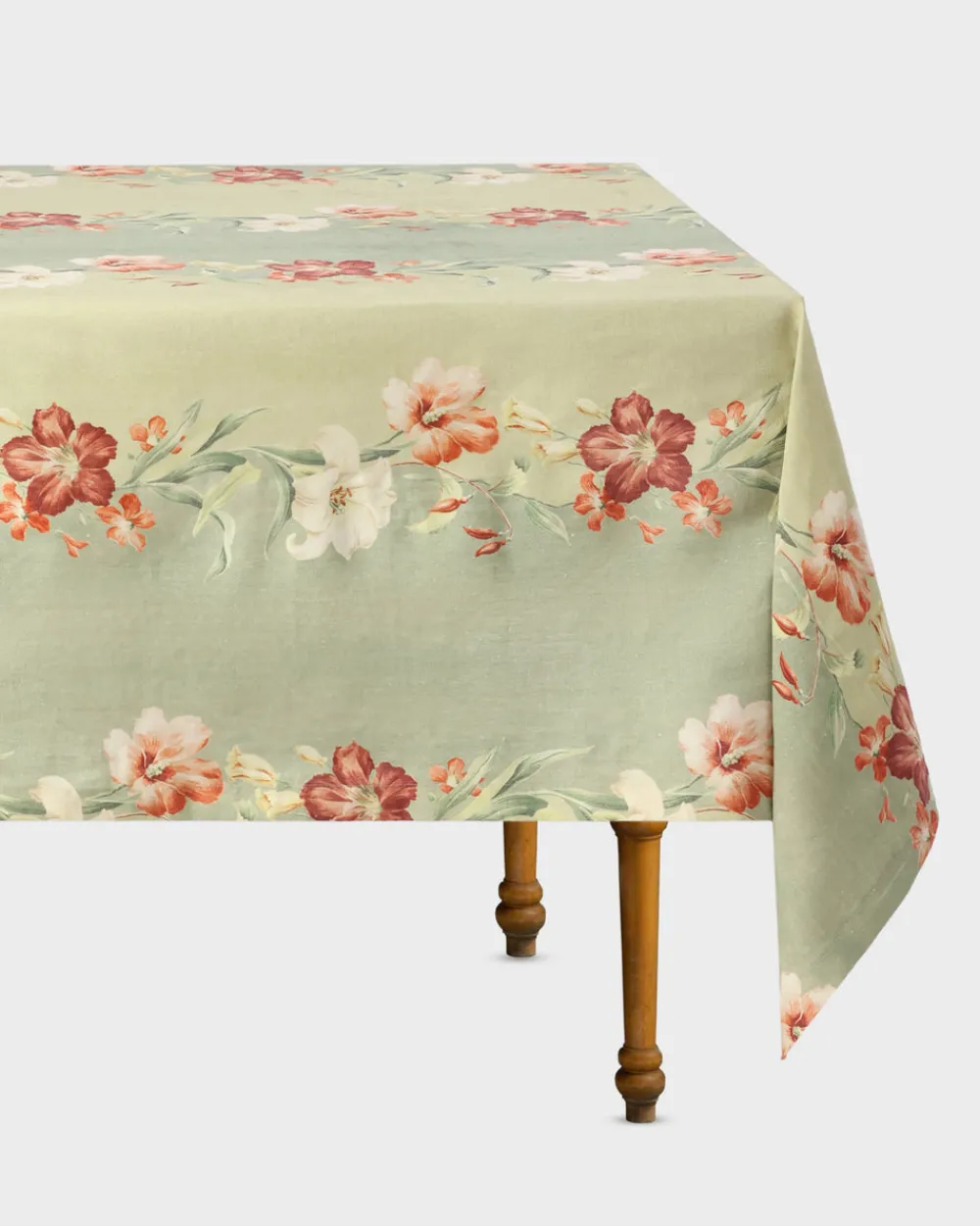Cabana Place Settings & Linens|Hibiscus Sage Tablecloth